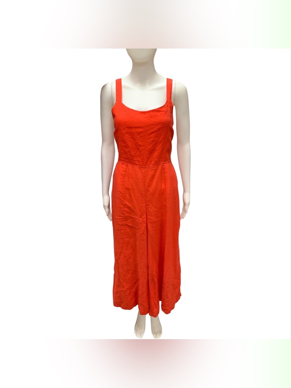 Cynthia Rowley Orange Sleeveless Wide-Leg Jumpsuit Size M
